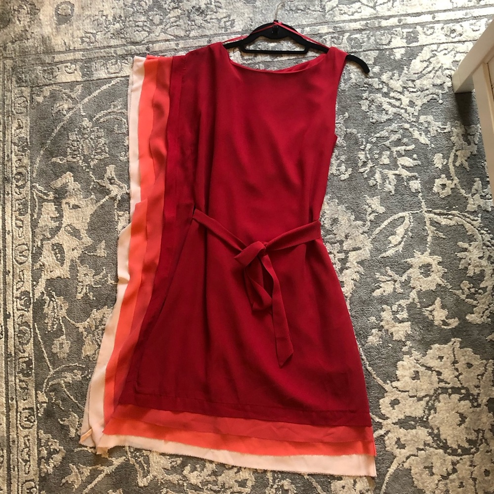 Vince Camuto Asymmetric Layered Tier Dress